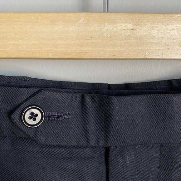 Brooks Brothers 346 Men's Black Wool Dress Pants Size W34/L29 - Picture 3 of 13